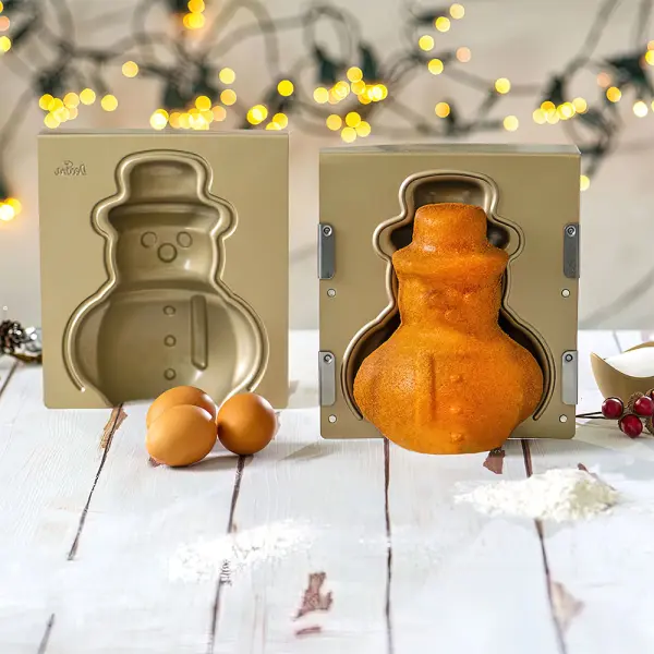 3D Kakeform Snømann