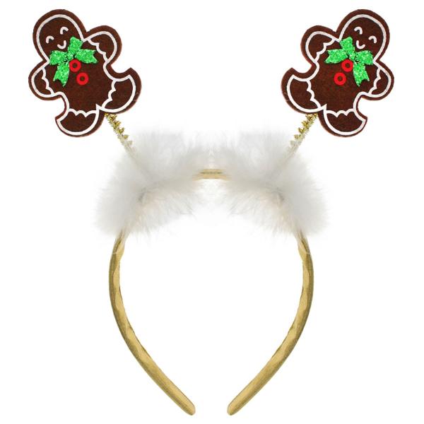 Julehårbøyle med Pepperkakemenn