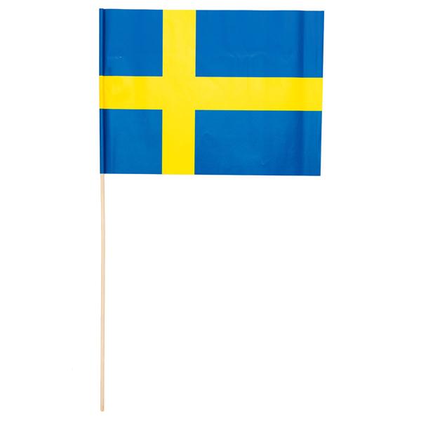 Håndflagg Sverige 50 cm 10-pakning