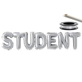 Ballonggirlander Student Sølv
