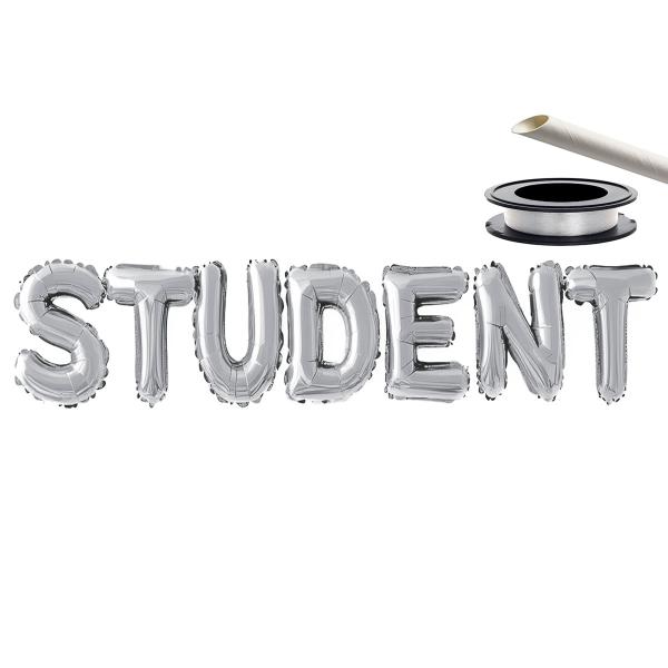Ballonggirlander Student Sølv