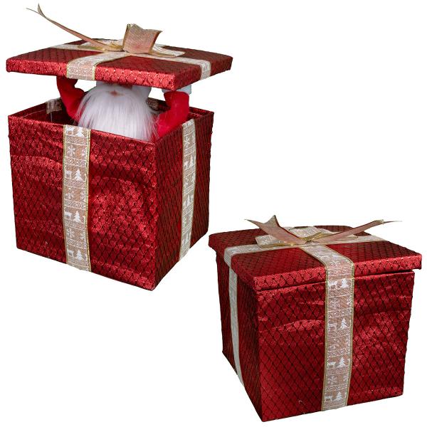 Gaveeske med Animert Julenisse