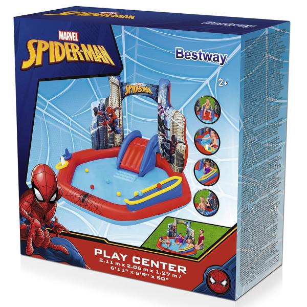 Oppblåsbar Plaskebasseng Spiderman Park