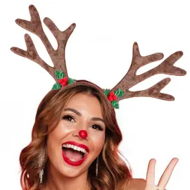 Juleh&aring;rb&oslash;yle med Reinsdyrhorn Lysebrunt