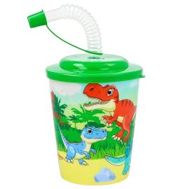 Dinosaurkrus med Lokk og Suger&oslash;r 30 cl