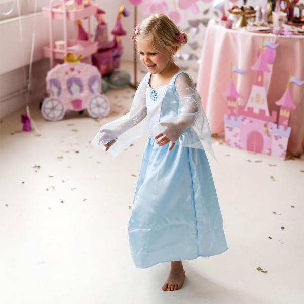 Kjole Snøprinsesse Lyseblå Barn