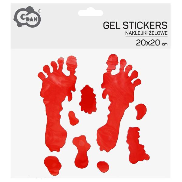 Gelstickers Blodige Fotavtrykk