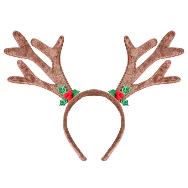 Julehårbøyle med Reinsdyrhorn Lysebrunt