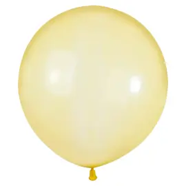 Store Runde Gule Rainbow Crystal Ballonger
