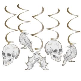 Hengende Halloween Swirls 6-pakning