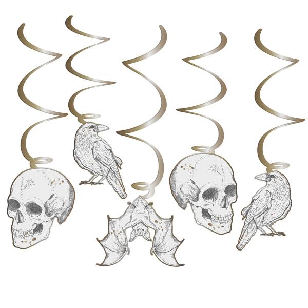 Hengende Halloween Swirls 6-pakning