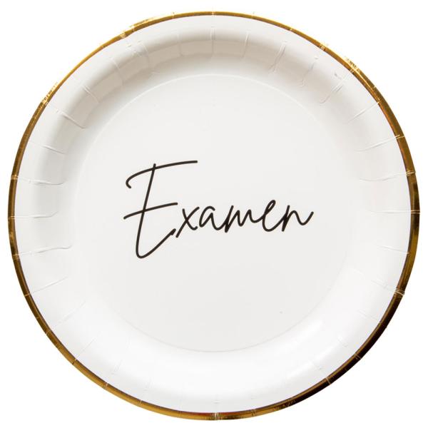 Papptallerkener Examen 8-pakning