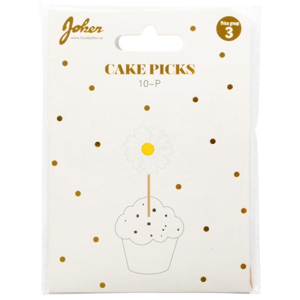 Cocktailpinner Tre Daisys 10-pakning