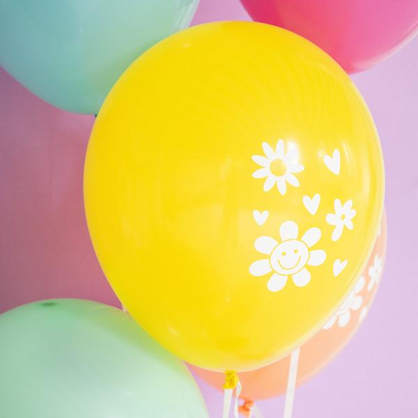 Latexballonger Happy Birthday Boho Girlz 6-pakning