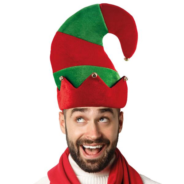 Stripete Nisselue med Bjelle