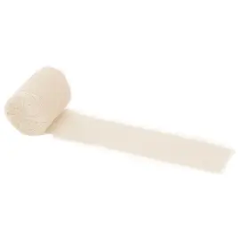 Chiffonb&aring;nd Lysebeige 40 mm 3-pakning