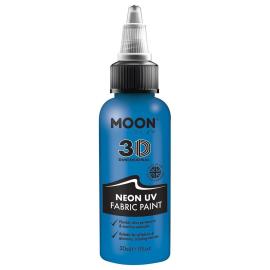 Moon Glow Neon UV Tekstilfarge Blå 30 ml