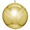 Kulerund Folieballong Metallic Gull 3-pakning