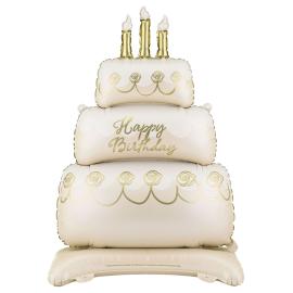 Folieballong Kake Happy Birthday 70 x 100 cm