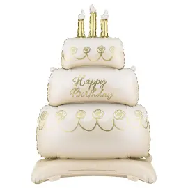 Folieballong Kake Happy Birthday 70 x 100 cm
