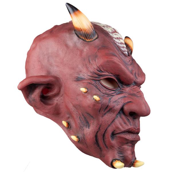 Latexmaske Djevel med Horn
