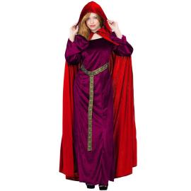 Cape med Hette Rød Deluxe