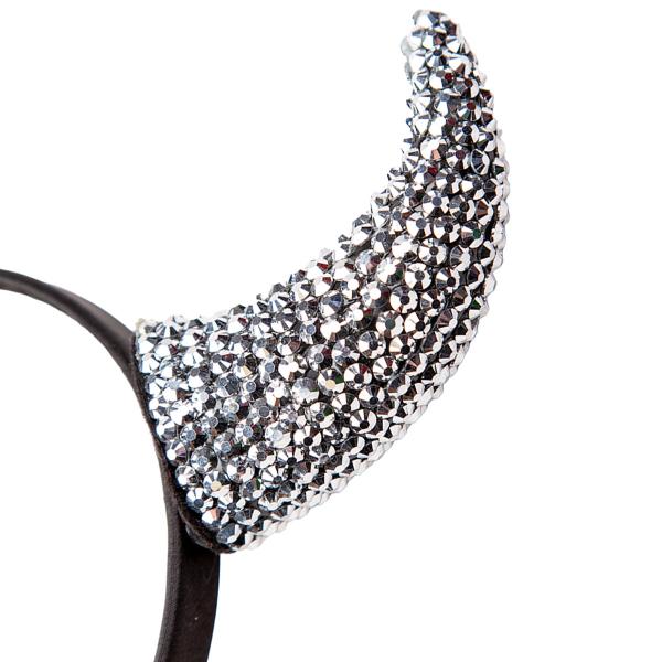 Djevelhorn Hårbøyle med Strass