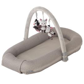 Babynest med Lekbue Grå