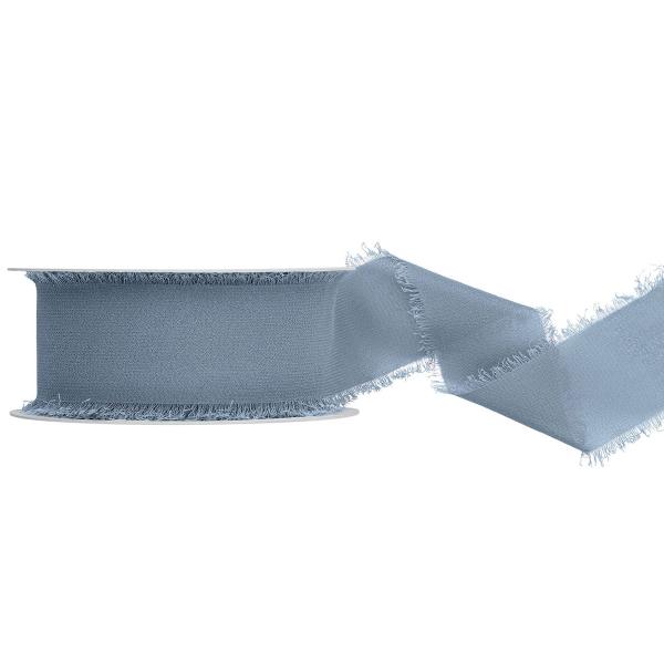 Chiffonbånd Lys Tåkeblå 40 mm