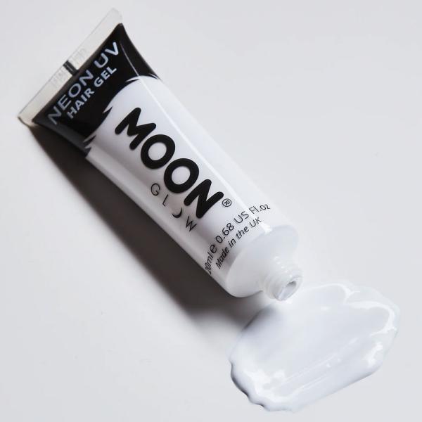 Moon Glow Neon UV Hårgelé Hvit