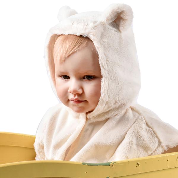 Bjørnekostyme Hvitt Barn