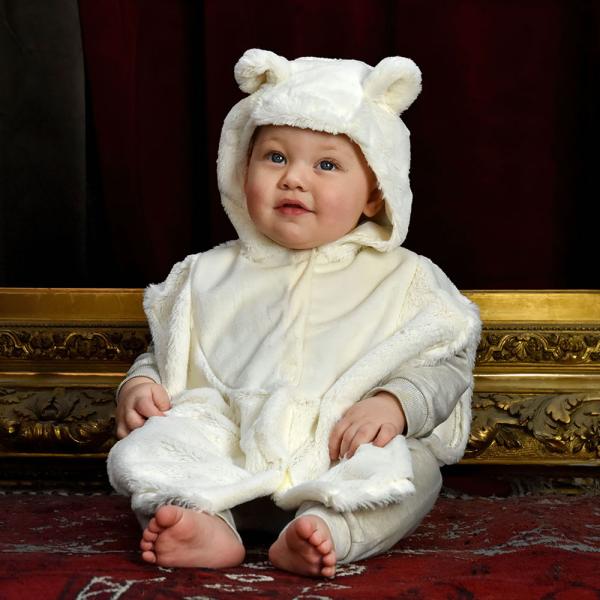Bjørnekostyme Hvitt Barn