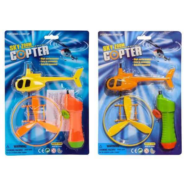 Helikopter med Spinner & Bærerakett