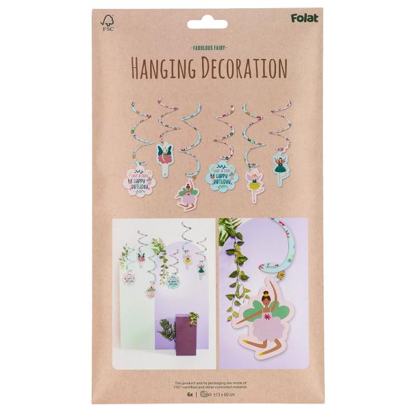 Hengende Swirls Fabulous Fairy 6-pakning