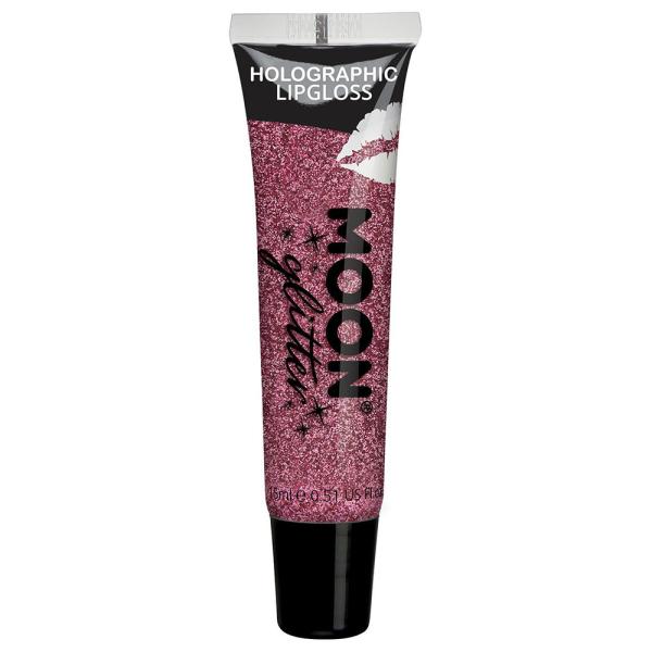 Moon Glitter Holografisk Glitter Lipgloss Rosa