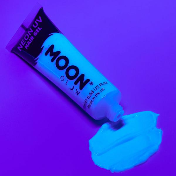 Moon Glow Neon UV Hårgelé Intensiv Blå