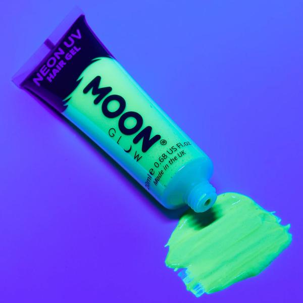 Moon Glow Neon UV Hårgelé Intensiv Grønn