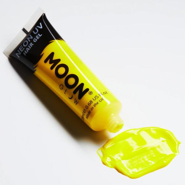 Moon Glow Neon UV Hårgelé Intensiv Gul