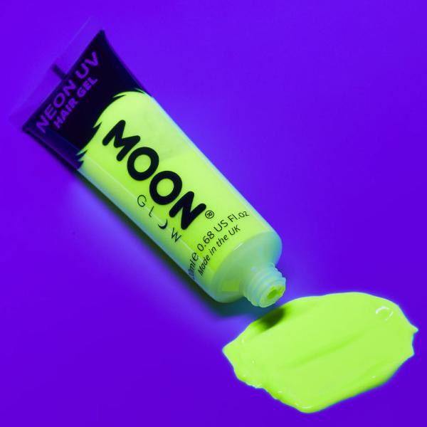 Moon Glow Neon UV Hårgelé Intensiv Gul