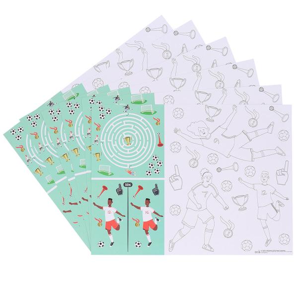 Aktivitetsbordbrikker Fotballbursdag 6-pakning