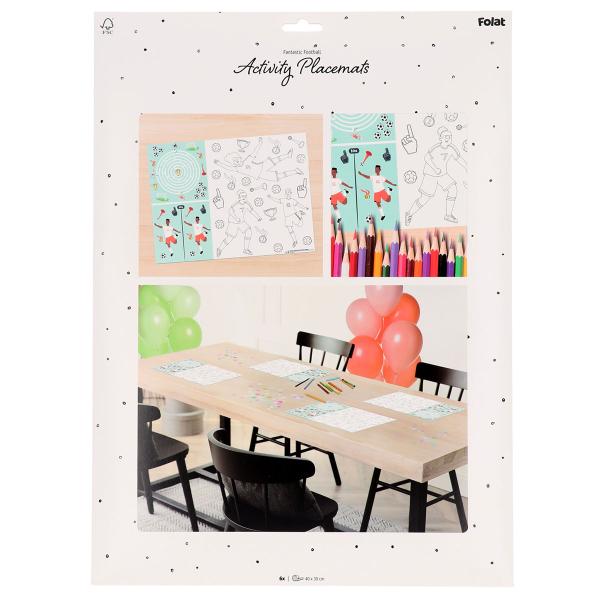 Aktivitetsbordbrikker Fotballbursdag 6-pakning