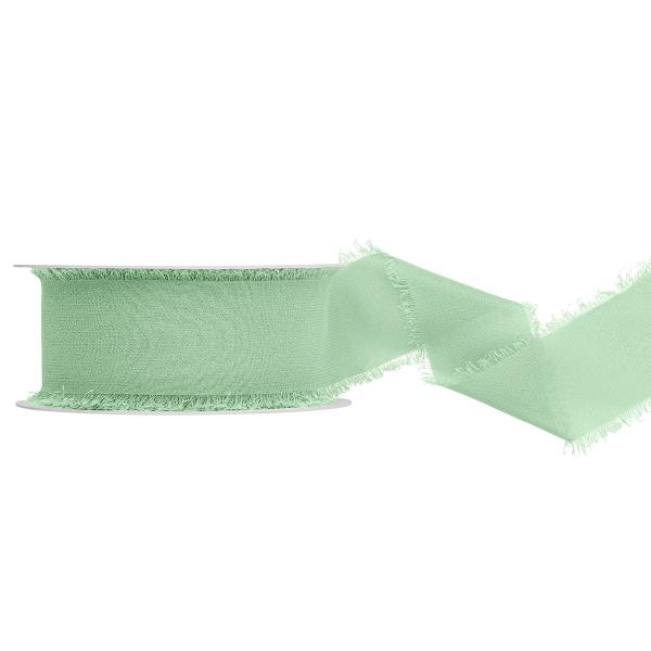 Chiffonbånd Salviegrønn 40 mm