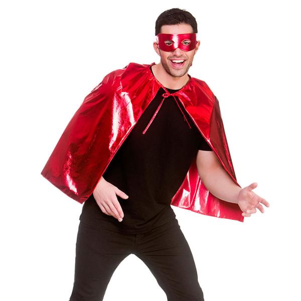 Superhelt Sett Metallic Rødt