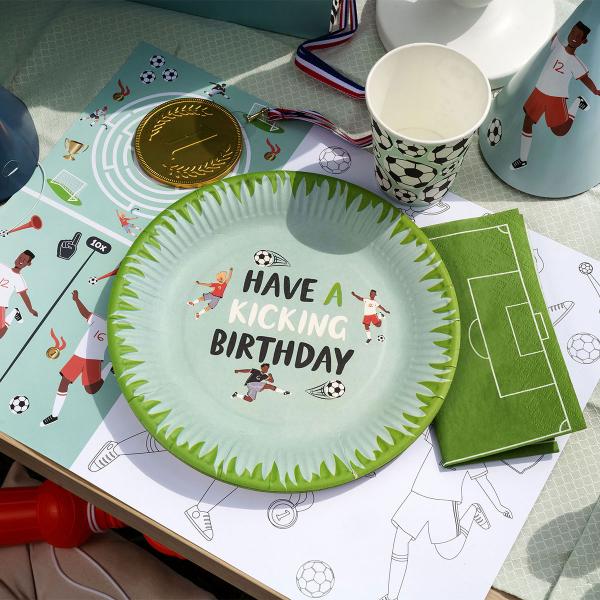 Aktivitetsbordbrikker Fotballbursdag 6-pakning