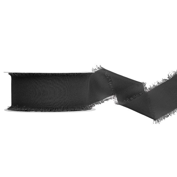 Chiffonbånd Svart 40 mm