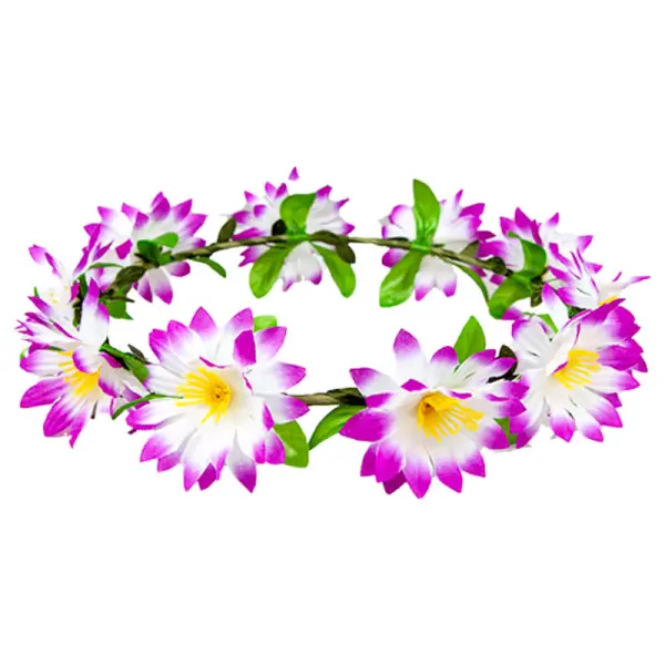 Blomsterkrans med Lilla Blomster