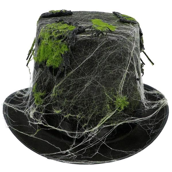 Høy Hatt med Edderkopper, Nett & Mose