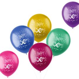 Metallic Ballonger Happy 50th