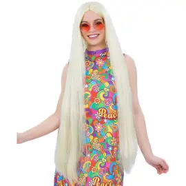 Ekstra Lang Hippieparykk Blond
