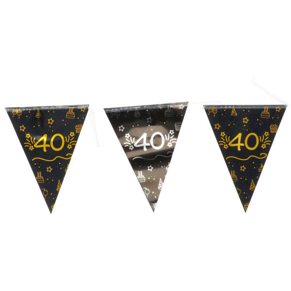 Vimpelgirlander Svart 40 år